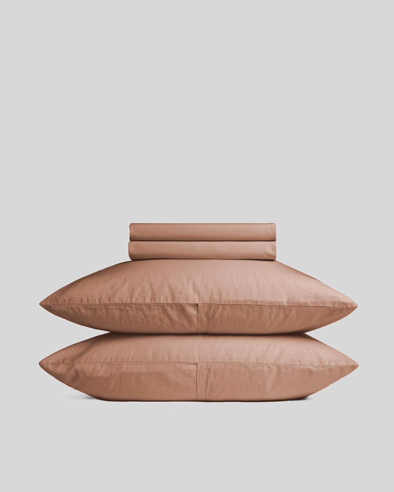 Percale Sheet Set - Adobe Stripe F/Q - Full / Back Envelope