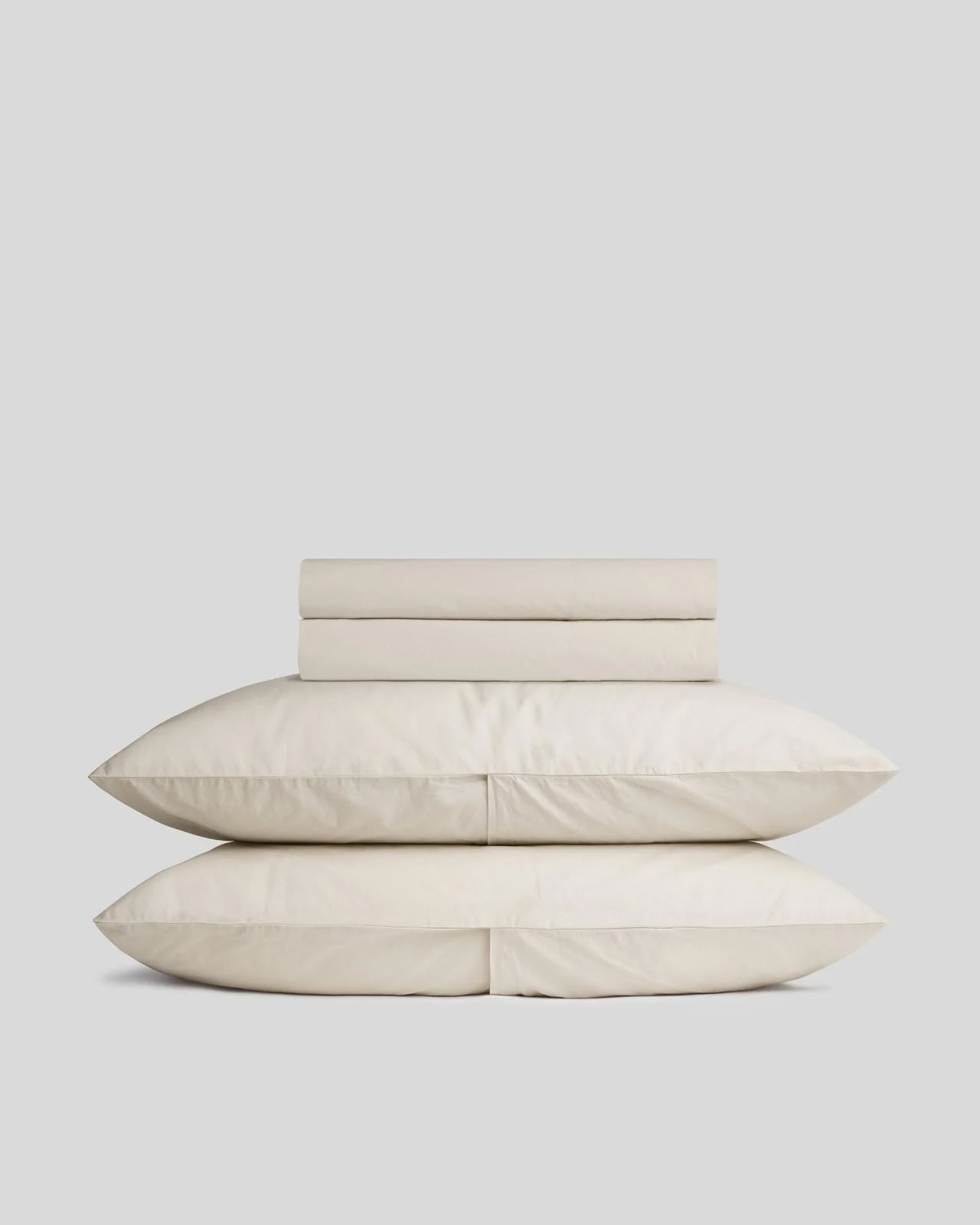 Percale Sheet Set - Bone K/CK - King / Back Envelope