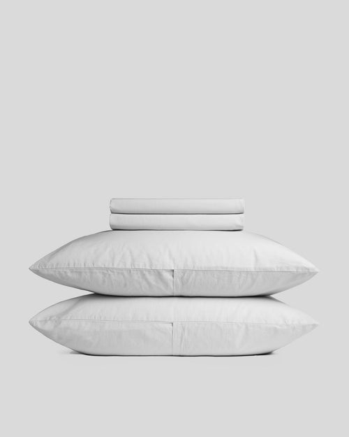 Percale Sheet Set - Light Grey F/Q – Parachute Home