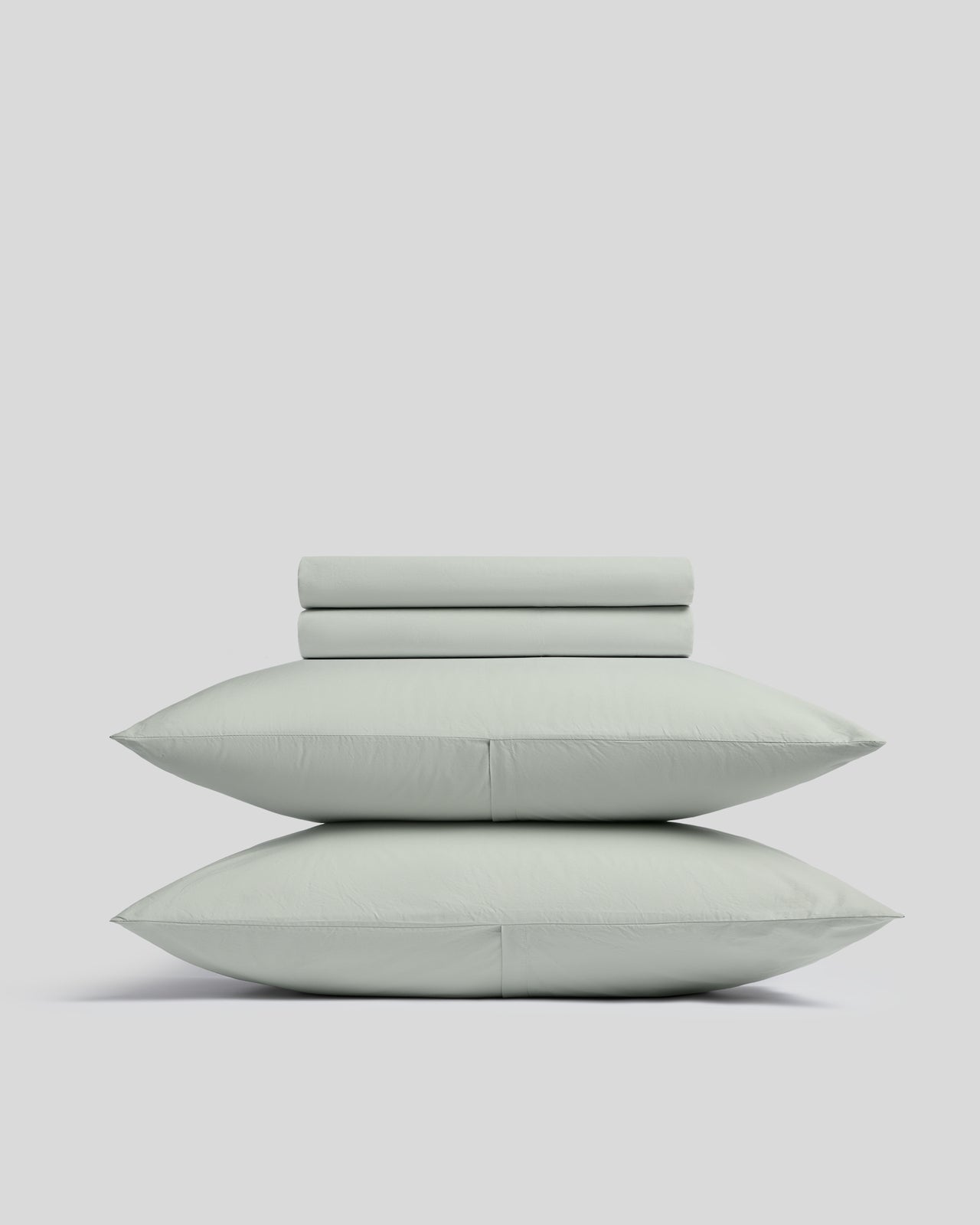 Percale Sheet Set - Sage K/CK - Back Envelope / King