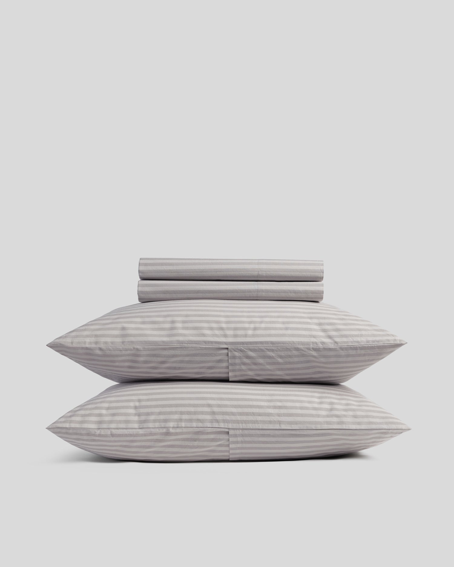 Percale Sheet Set - Pebble Stripe F/Q - Full / Back Envelope