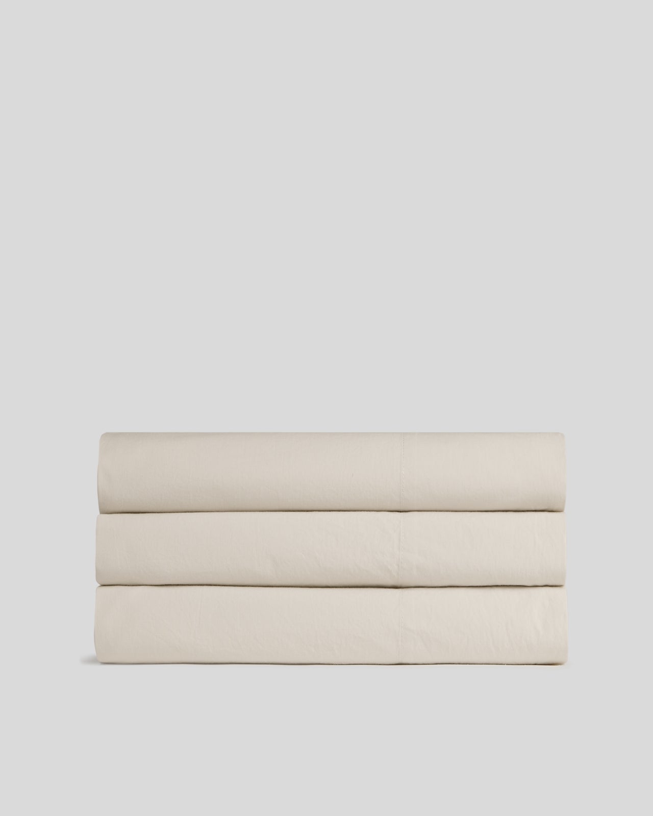 Percale Top Sheet (Bone) - King/ Bone