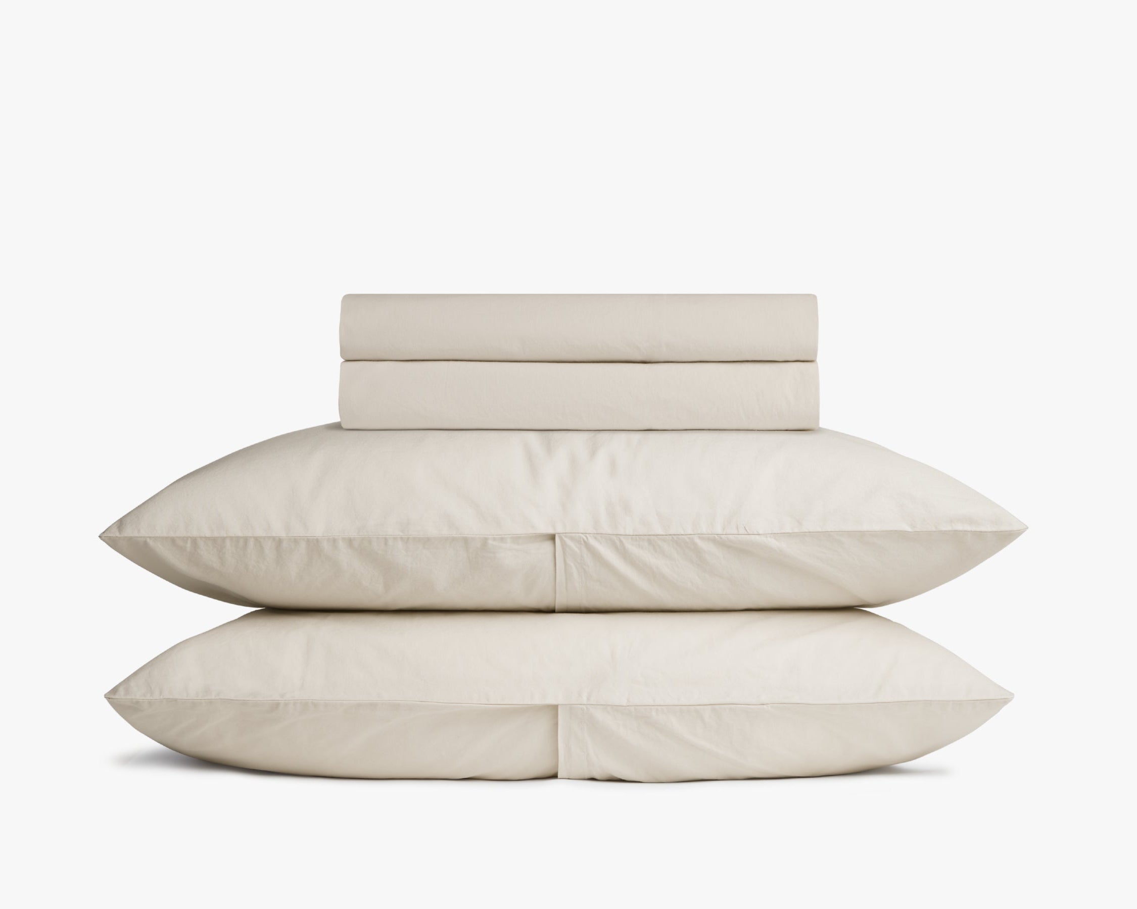 Percale Sheet Set - Bone K/CK