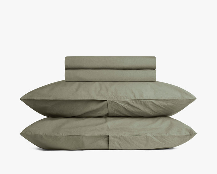 Percale Sheet Set - Moss K/CK