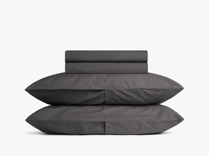 Percale Sheet Set - Slate F/Q