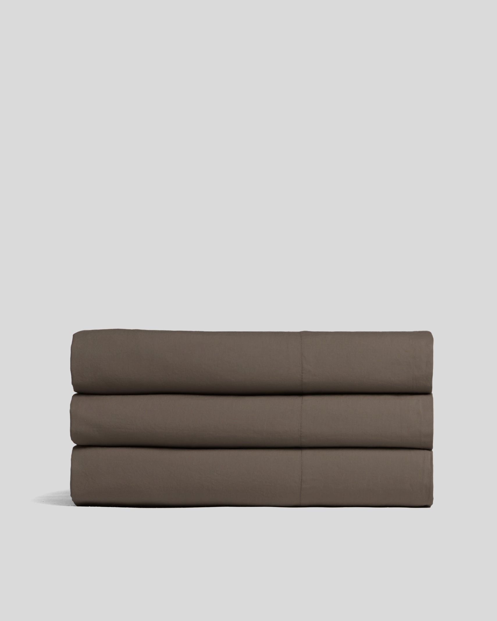 Percale Top Sheet (Warm Grey) - King / Warm Grey