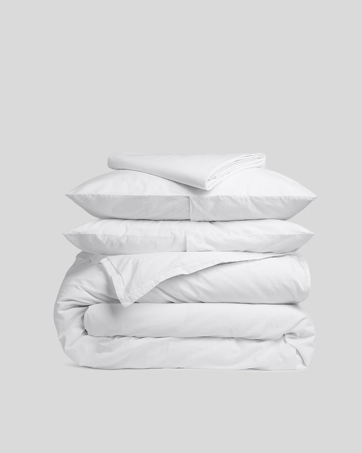 Percale Venice Set - White F/Q