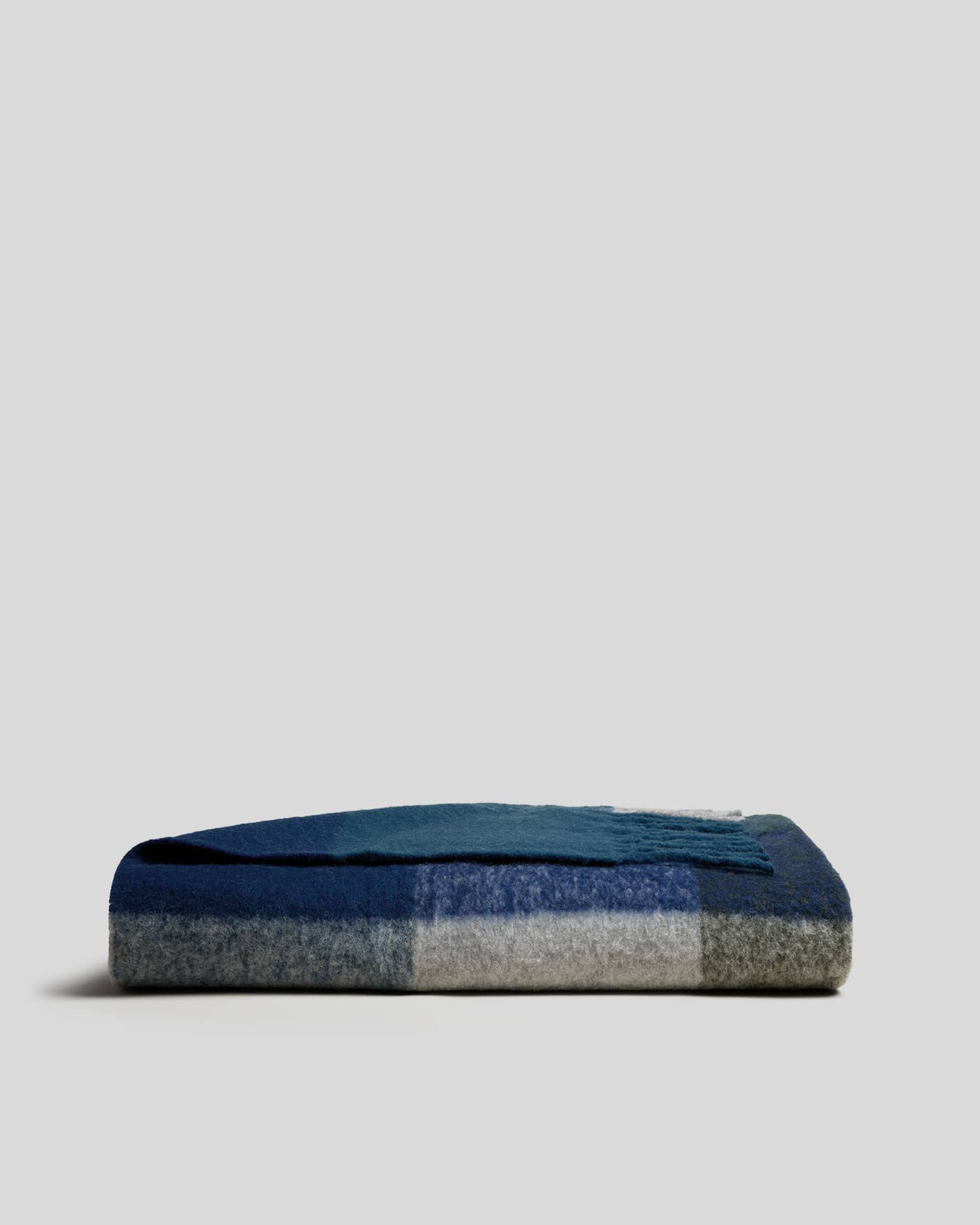 Plaid Wool Alpaca Throw