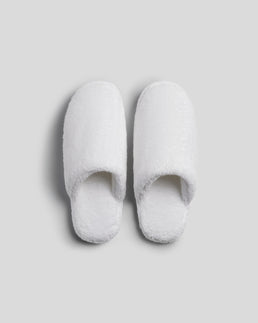 Classic Plush Slippers (White)