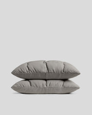 Relaxed Cotton Sham Set (Pebble)