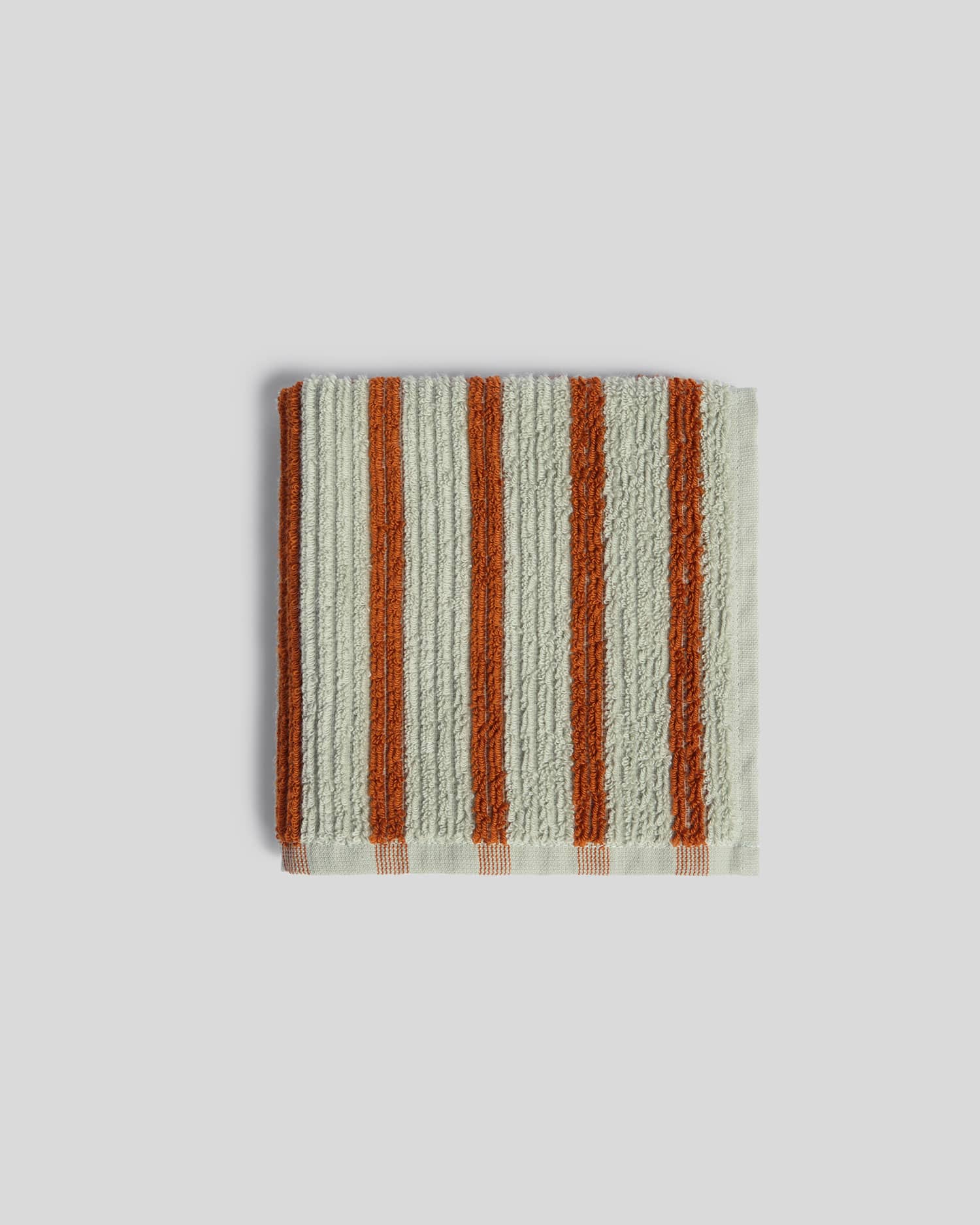 Organic Resort Stripe Towels (Sage with Russet) - Bath Towel / Sage with Russet
