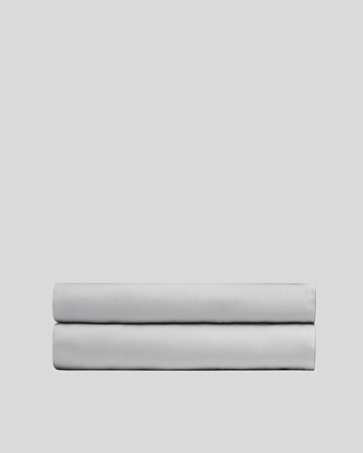 Sateen Fitted Sheet (Light Grey)