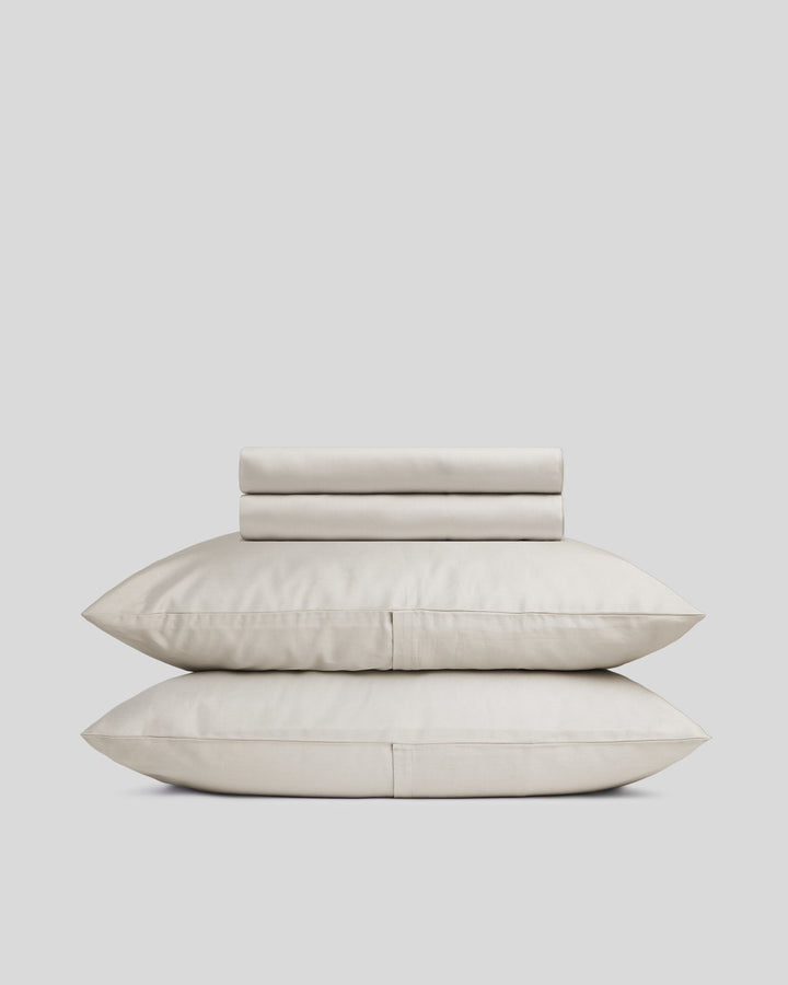Sateen Sheet Set - Bone K/CK