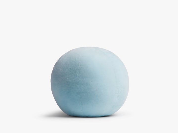 le FLEUR* Shearling Sphere Pillow (Geneva Blue)