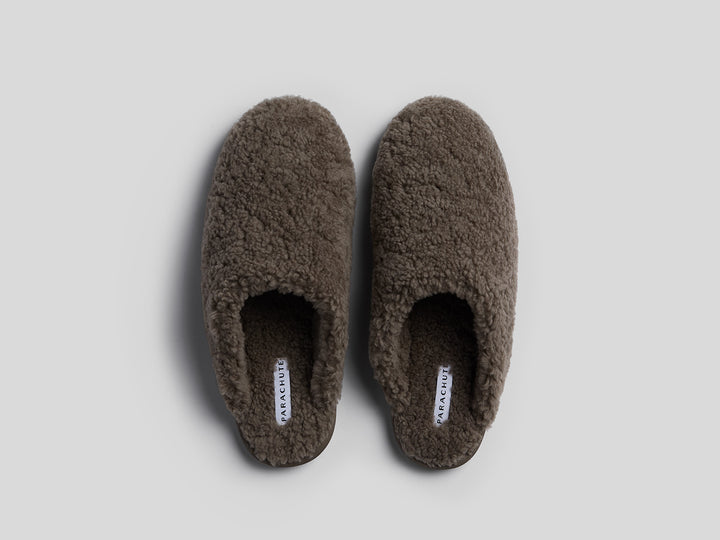Shearling Wool Clogs (Ash)