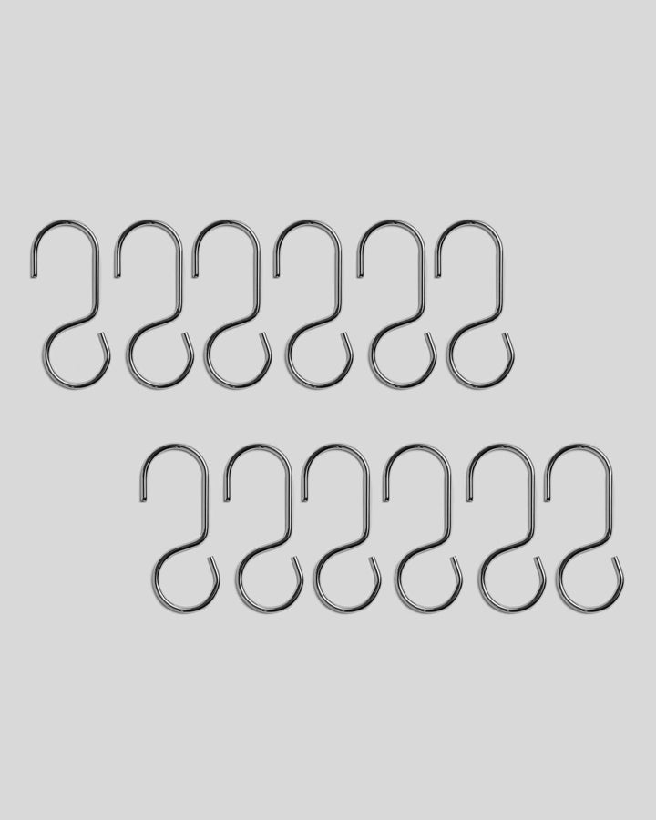 Shower Curtain Hooks (Chrome)