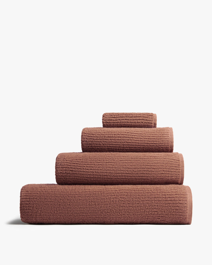 Soft Rib Towels (Clay)