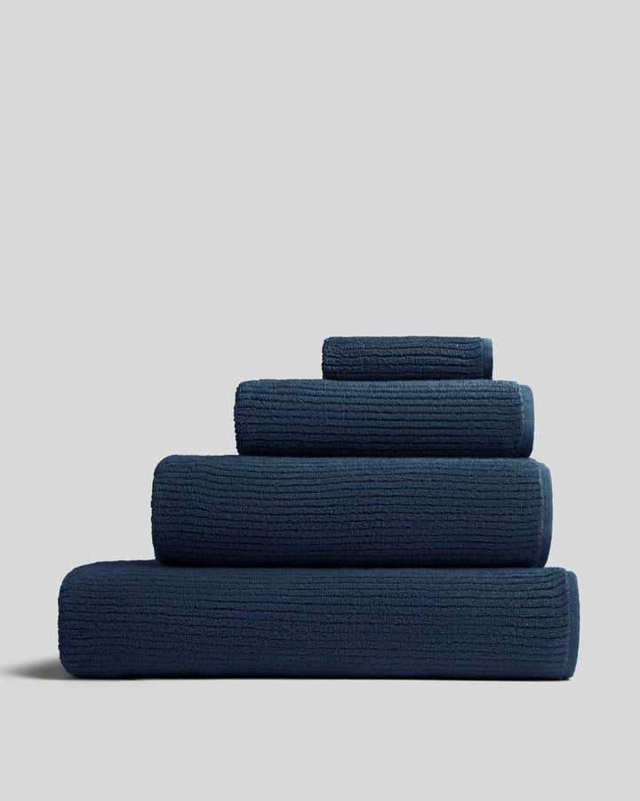 Soft Rib Towels (Marine)