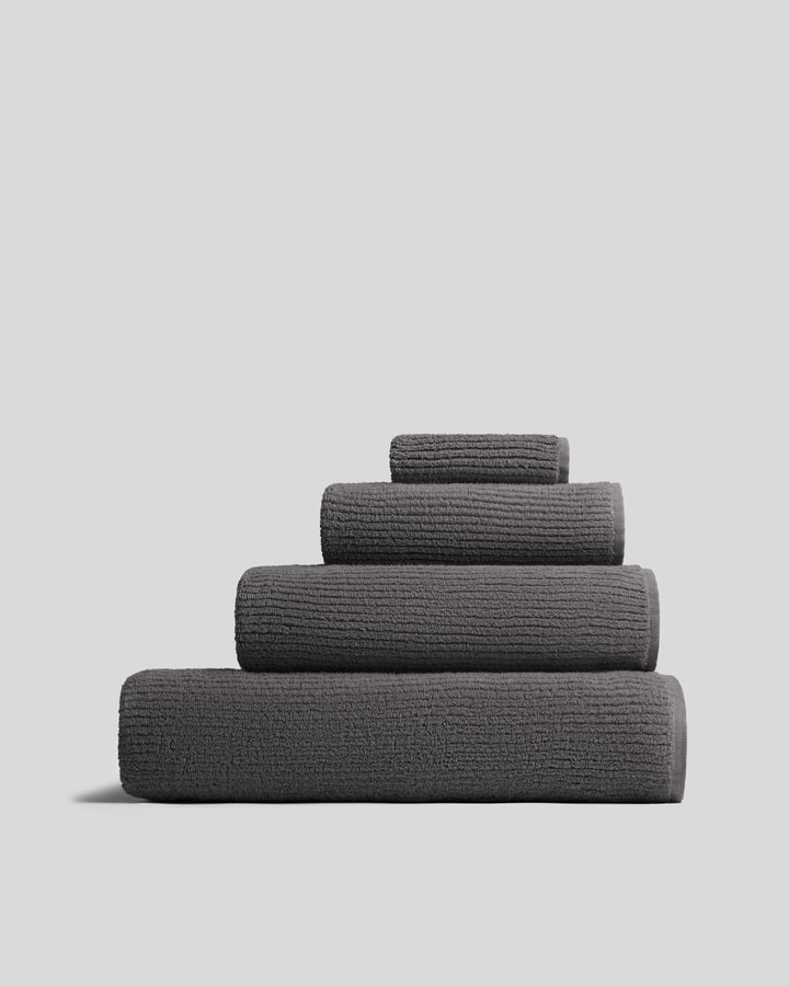 Soft Rib Towels (Dark Grey)