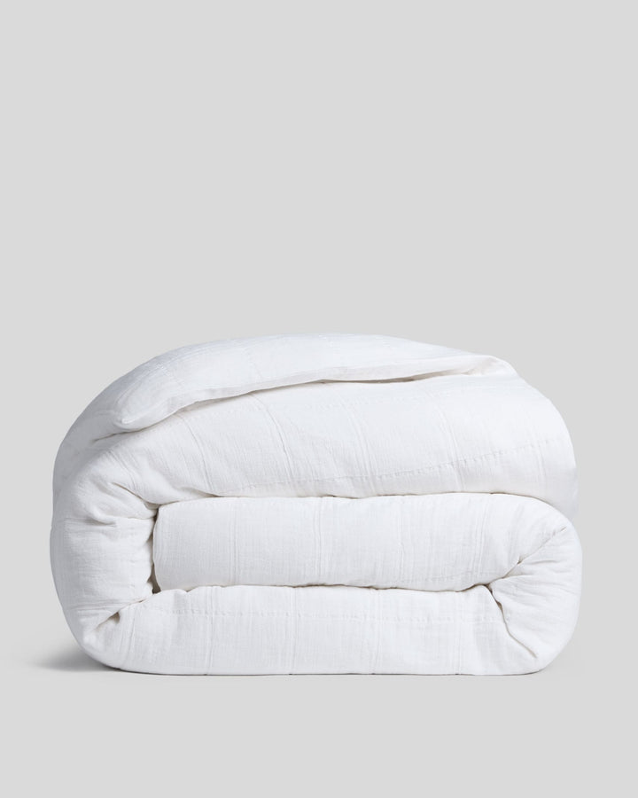 Terrace Gauze Duvet Cover (White)