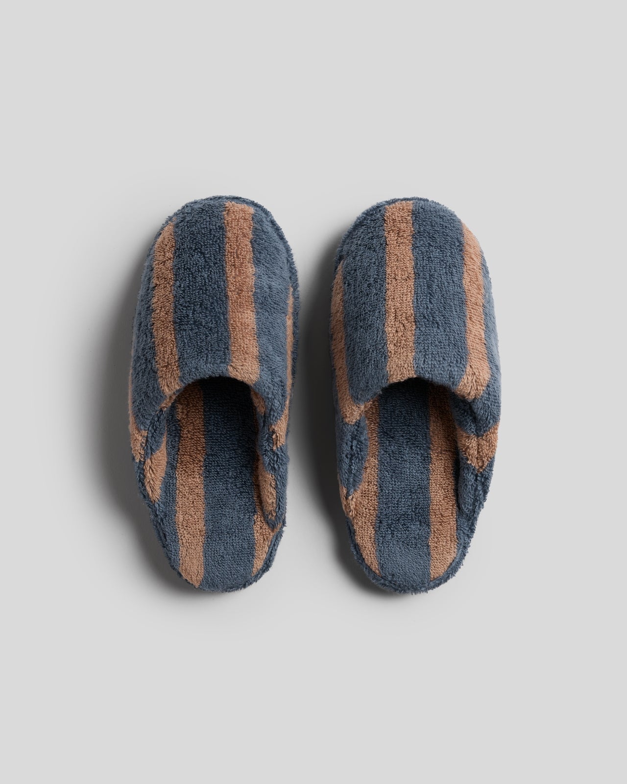 Terry Stripe Slippers (Dusk and Adobe)