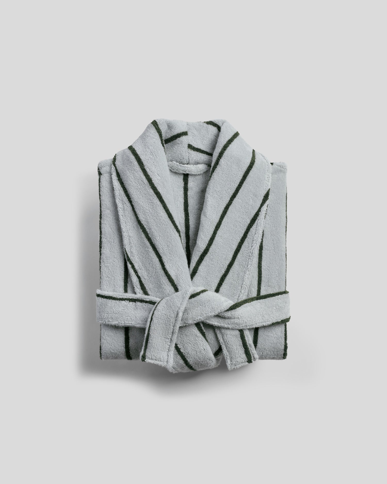 Texture Sky Robe Turkish Cotton Stripe Robe (Sky with Evergreen) – Parachute Home