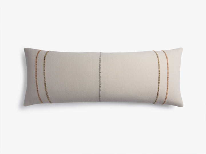 Valley Handwoven Lumbar Pillow Cover (Turmeric/Kelp)
