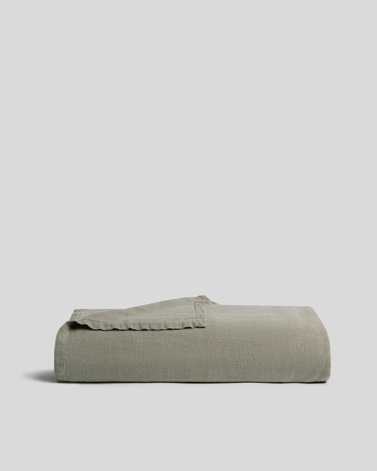 Vintage Linen Bed Blanket - Thumbnail 3