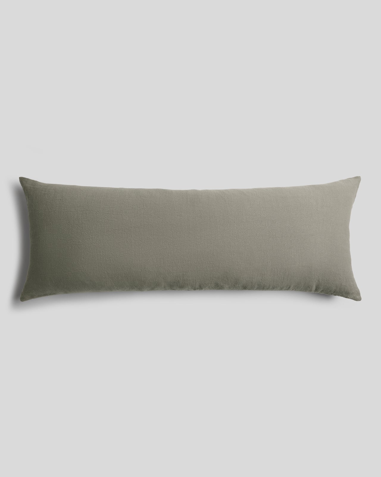 Vintage Linen Body Pillow Cover (Moss) - Moss