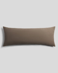 Vintage Linen Body Pillow Cover (Warm Grey)