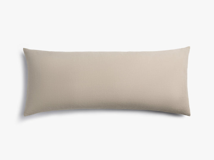 Vintage Linen Lumbar Pillow Cover (Natural)