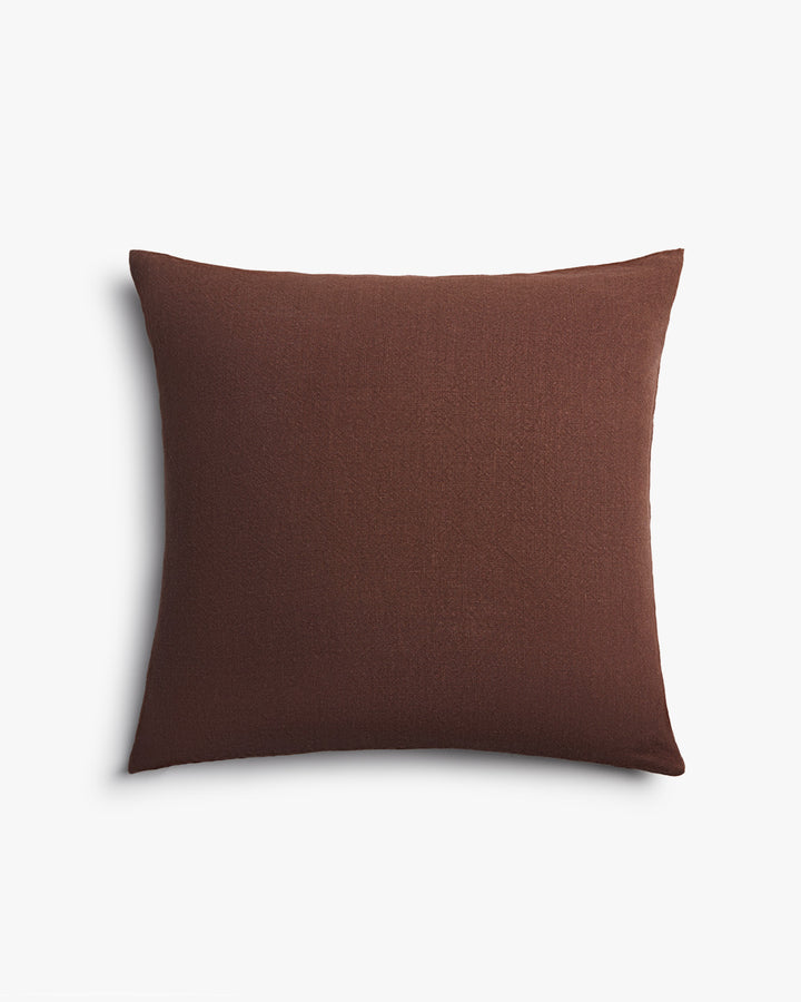 Vintage Linen Pillow Cover (Raisin)
