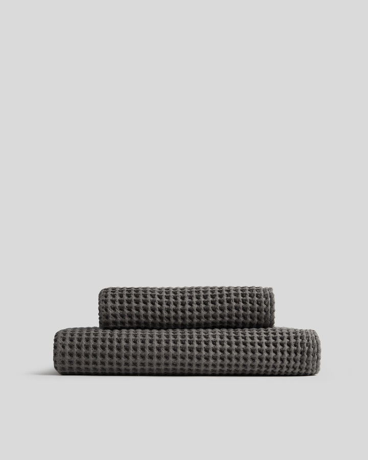 Waffle Towels (Charcoal)